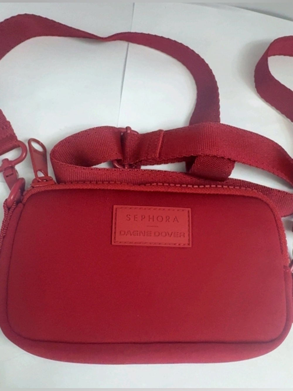 DAGNE DOVER Ft SEPHORA CROSSBODY BELT BAG BURGUNDY COLOR